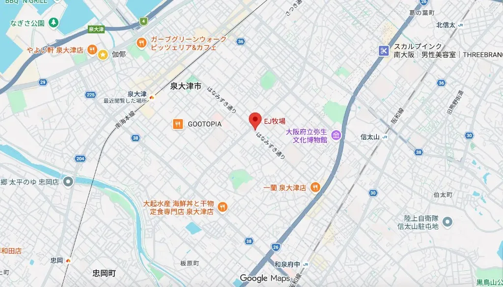 EJ牧場の場所