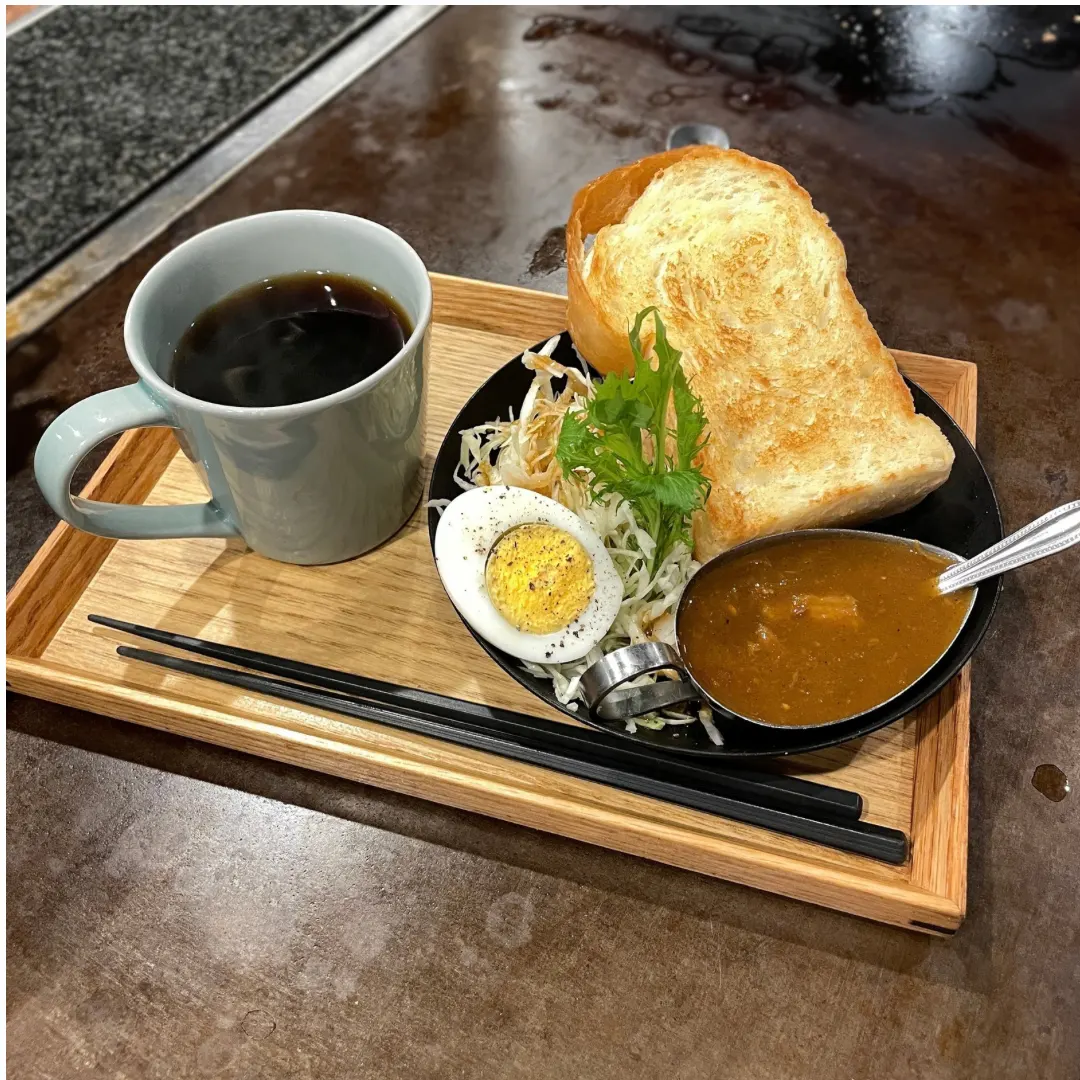 EJ牧場 朝メニュー カレーとパン