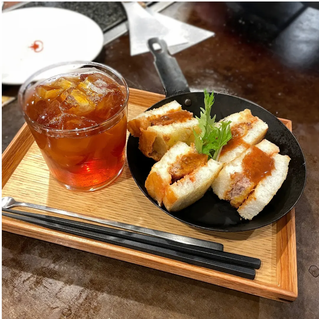 EJ牧場 朝メニュー ミンチカツサンド